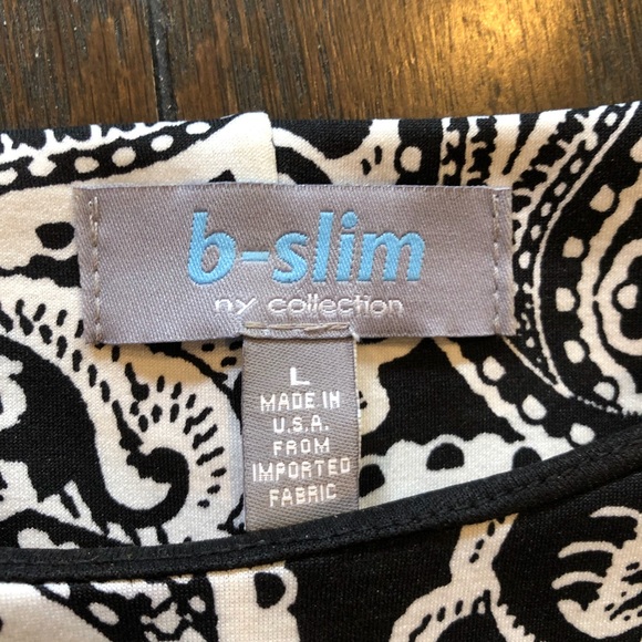 Dress. Worn once. Cream and black, so comfortable! - Picture 3 of 4